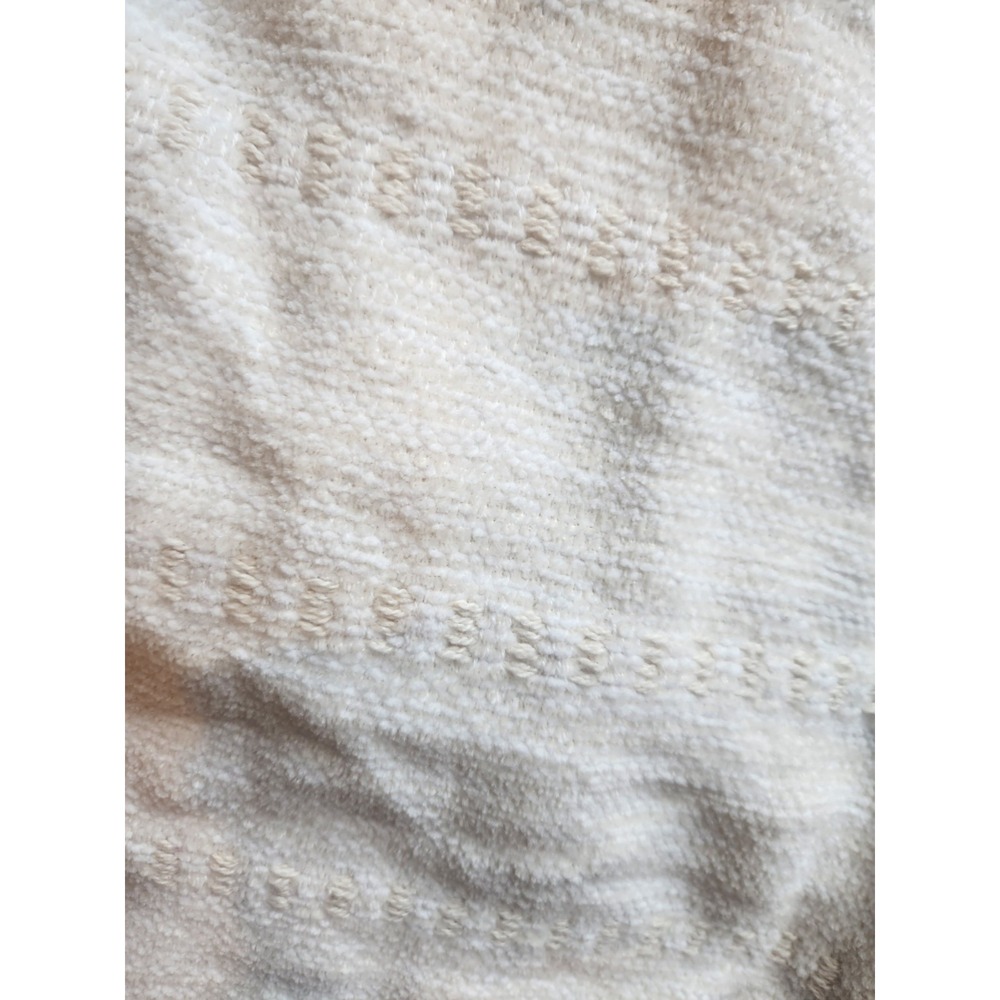 Shabby Chic Moss &‎ Willow Crochet Decorative Throw Blanket Blue White 50"x60" - Picture 5 of 5